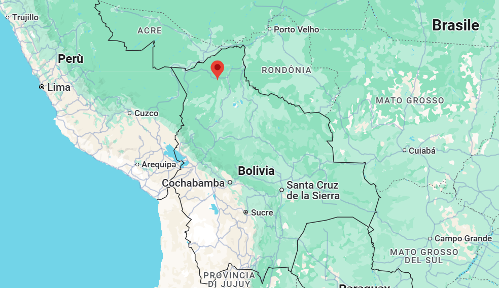 Mappa Bolivia progetto Salud Dorada